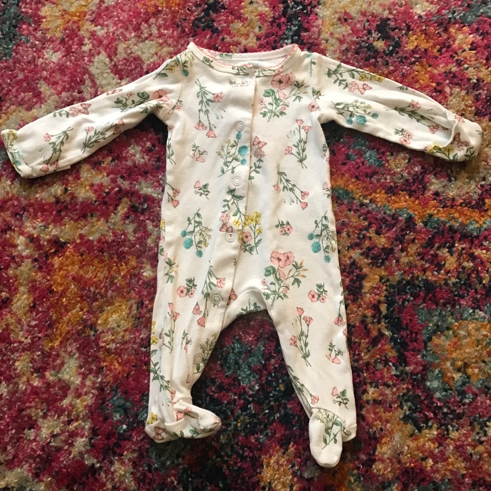 Footie pajama for baby girl